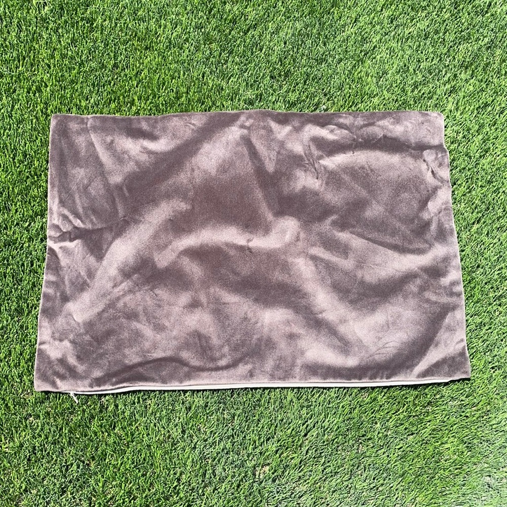 Brown Suede Pillow Covering